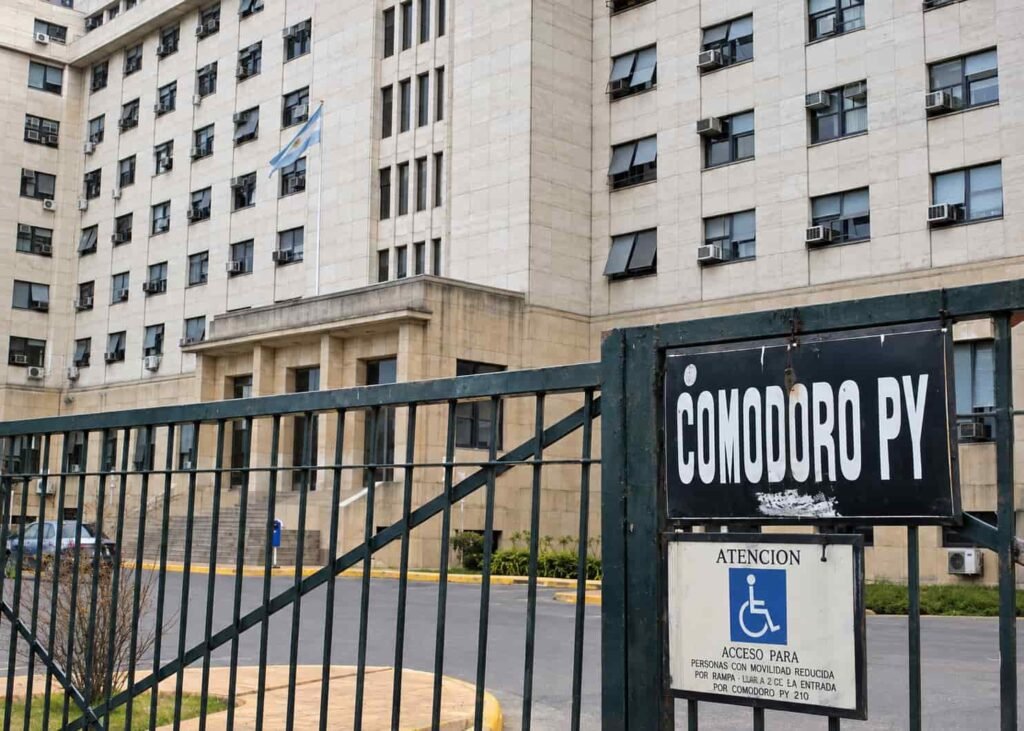 Tribunales federales de Comodoro Py, donde se tramita una causa por presunto lavado de activos.